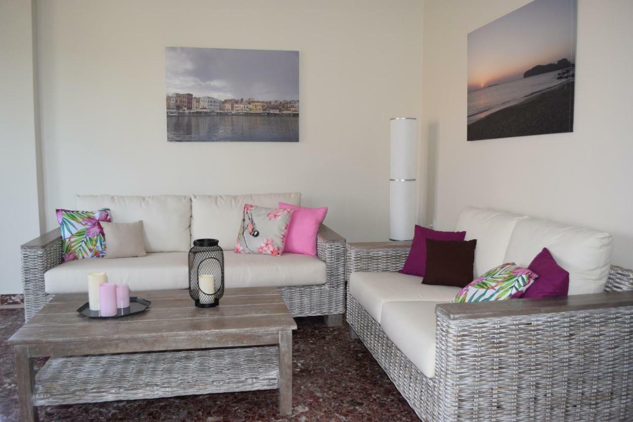 Modern Apartment With Garden Kíssamos Zewnętrze zdjęcie